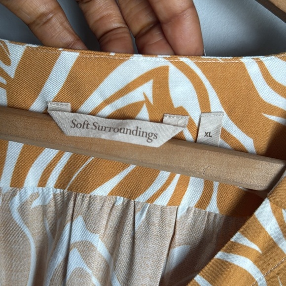 Soft Surroundings zebra print midi shirt dress XL - Picture 5 of 14